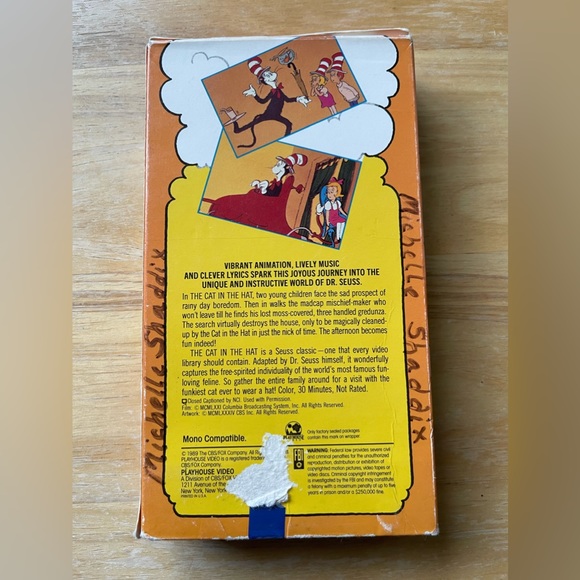 Dr. Seuss: THE CAT IN THE HAT (VHS) - Picture 2 of 3
